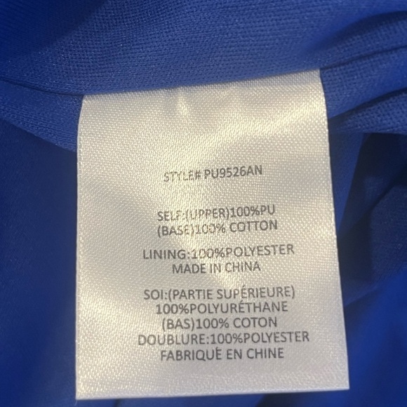 EVA FRANCO Royal Blue Faux Leather Midi Skirt - Picture 6 of 6